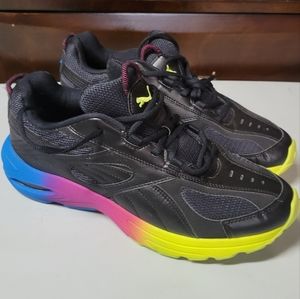 Puma cell racer rainbow size 10.5